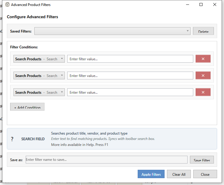 Advanced Product Filter